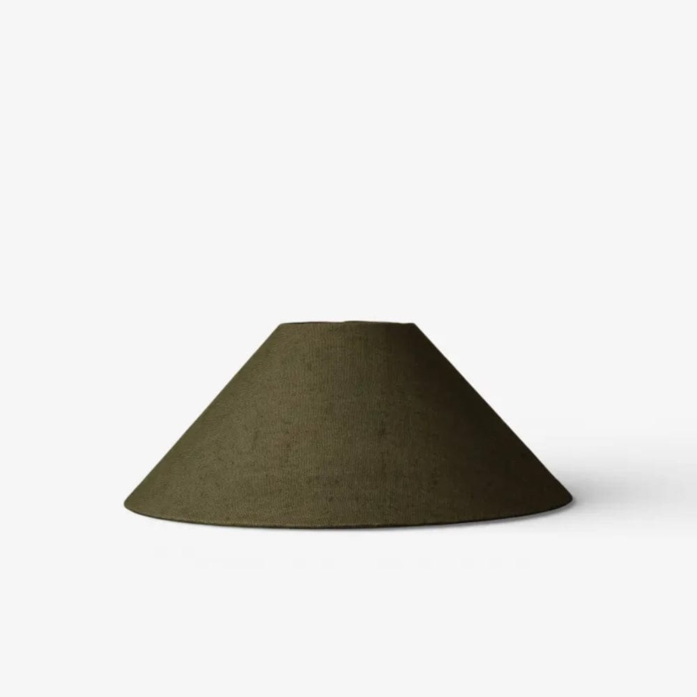 Lamp Shades Large Coolie Shade Olive Linen 50cm