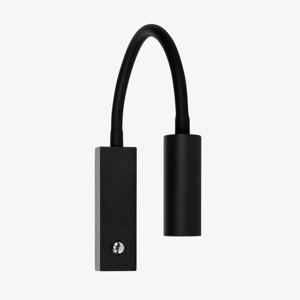 Interior Wall Light / Sconce Lesen Black Single Adjustable Wall Light with Flexible Arm