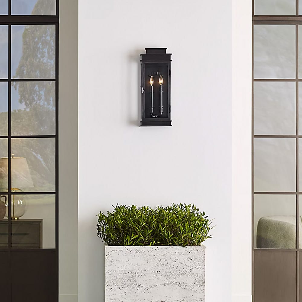 Exterior Wall Light Linear Lantern Tall
