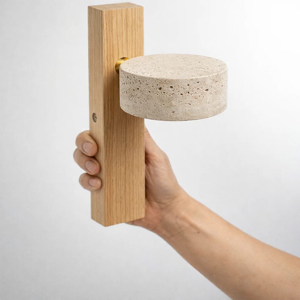 Bedside Wall Lights Loom Stone Adjustable Wall Light