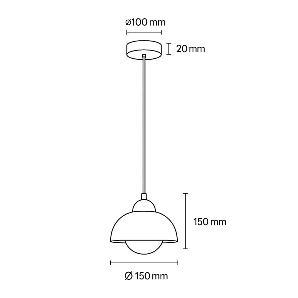 Interior Pendant Lyra Natural Stone & Wood Pendant Light