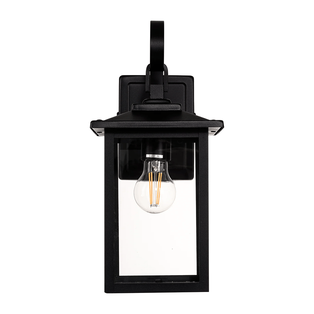 Exterior Wall Light Madix Galvanised Iron Black Wall Light