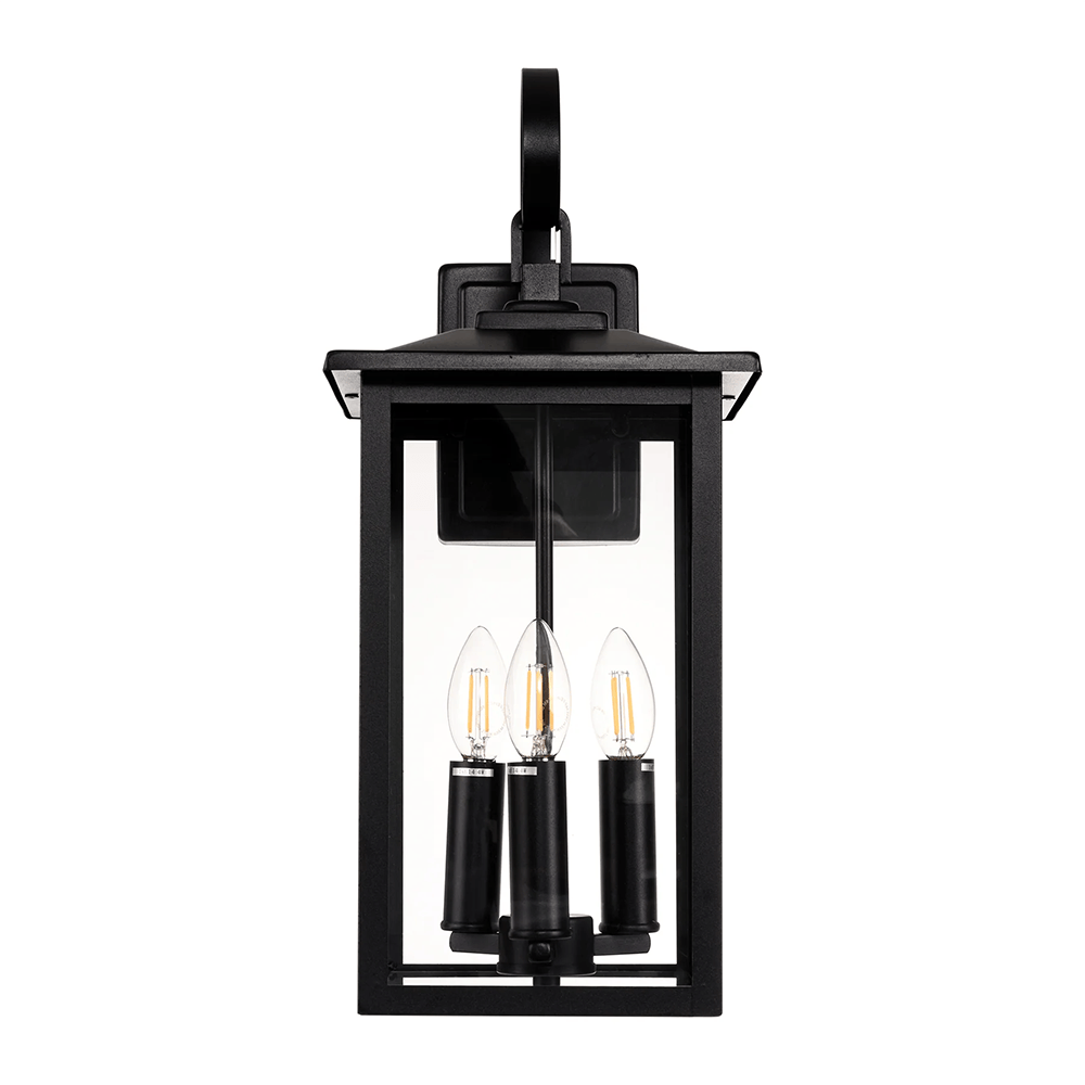 Exterior Wall Light Madix Galvanised Iron Black Wall Light