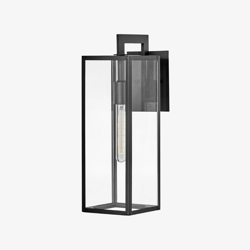Exterior Wall Light / Wall Mount Lantern / Max Medium Outdoor Wall Lantern in Black