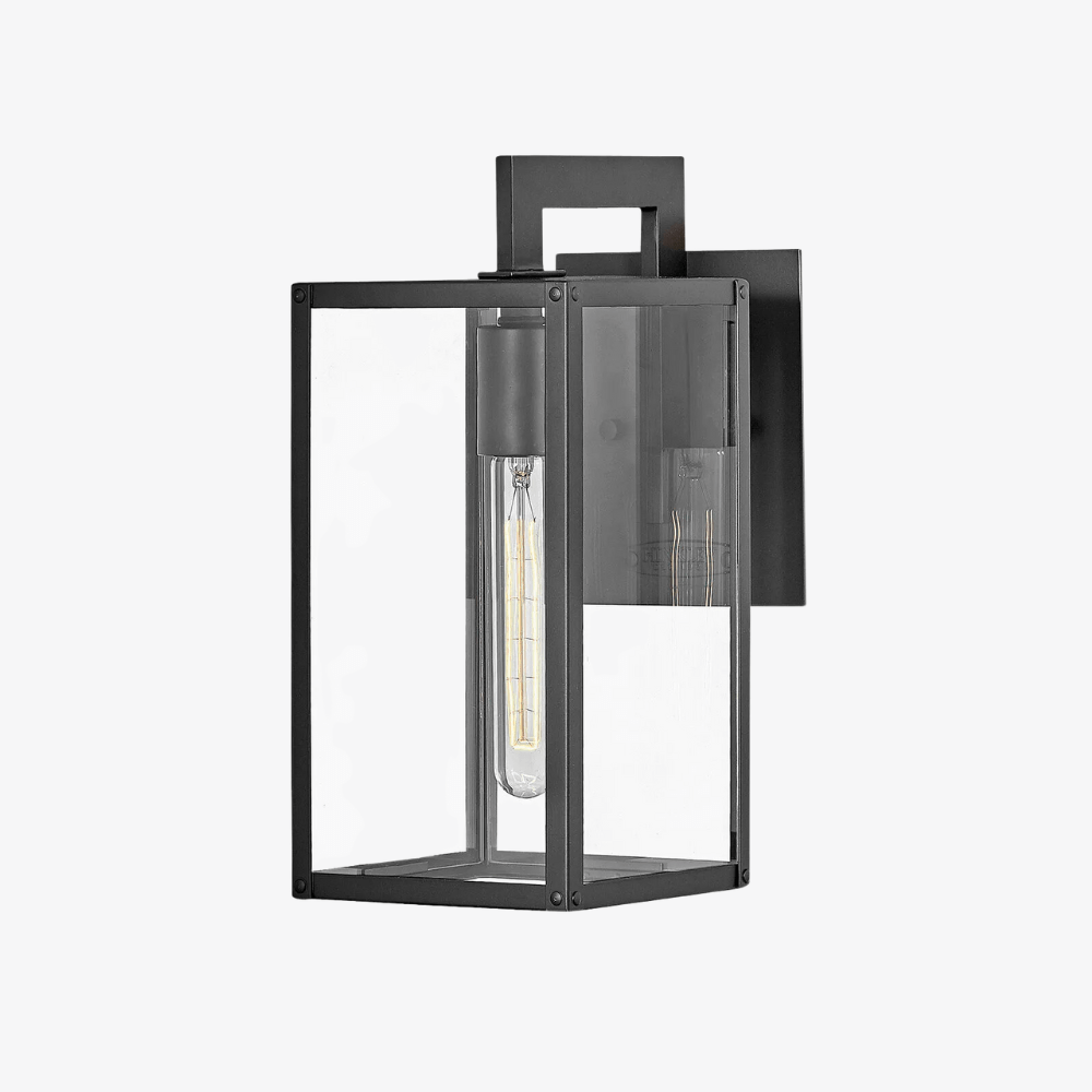 Exterior Wall Light / Wall Mount Lantern / Max Small Outdoor Wall Lantern in Black