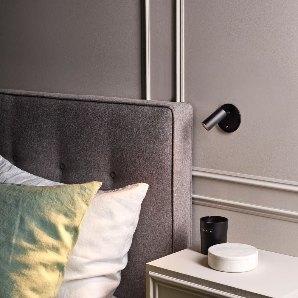 Bedside Wall Lights Micro Recess Switched Wall Light