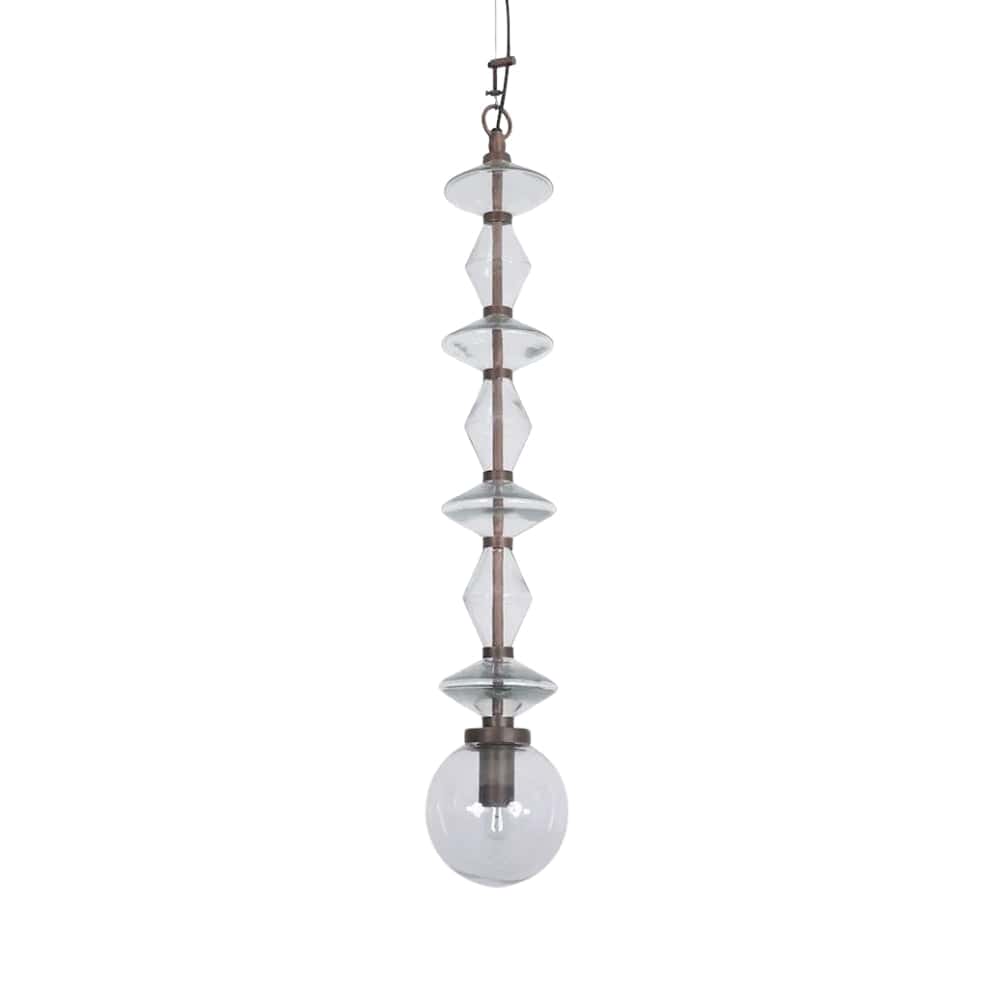Interior Pendant Molten Clear Glass Beads Ceiling Pendant