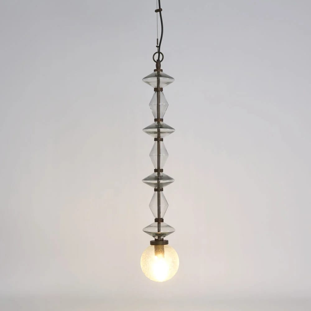 Interior Pendant Molten Clear Glass Beads Ceiling Pendant