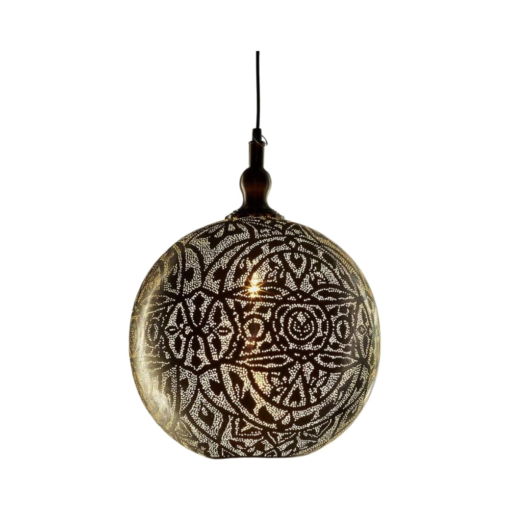 Interior Pendant Moroccan Ball Ceiling Pendant Medium Silver (Excess Stock)