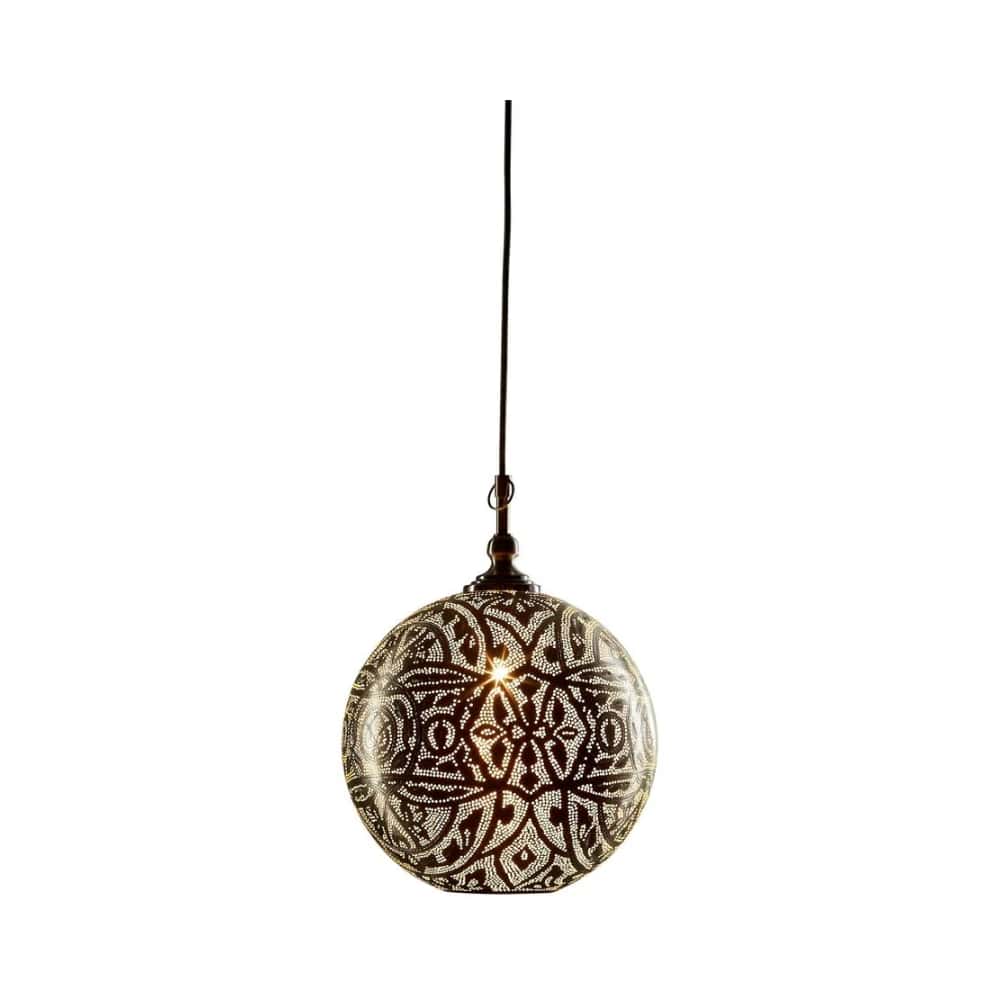 Interior Pendant Moroccan Ball Ceiling Pendant Small Silver (Excess Stock)