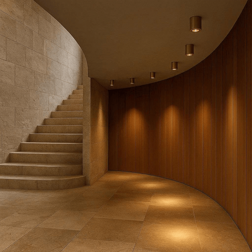 Surface Mounted Nero Solid Pure Brass LED Downlight