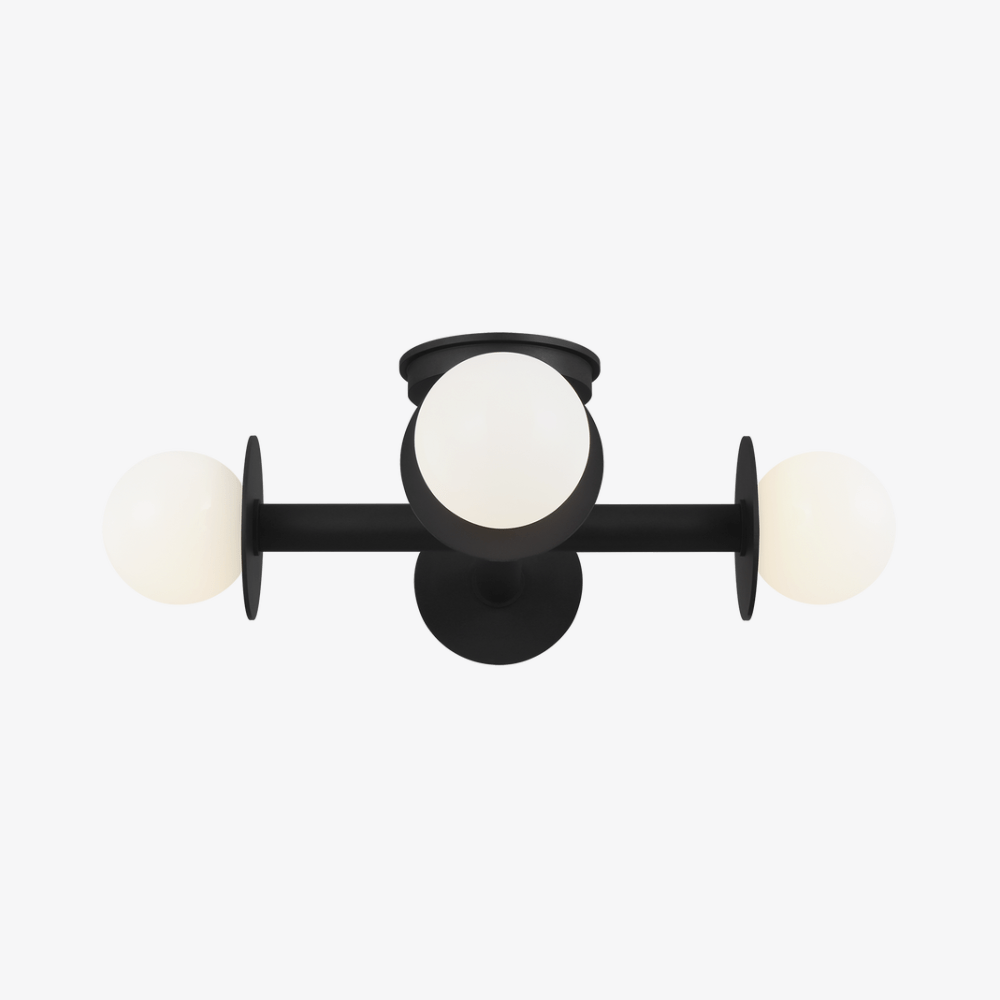 Interior Flush & Semi Flush Nodes 4L Semi Flush Mount - Midnight Black