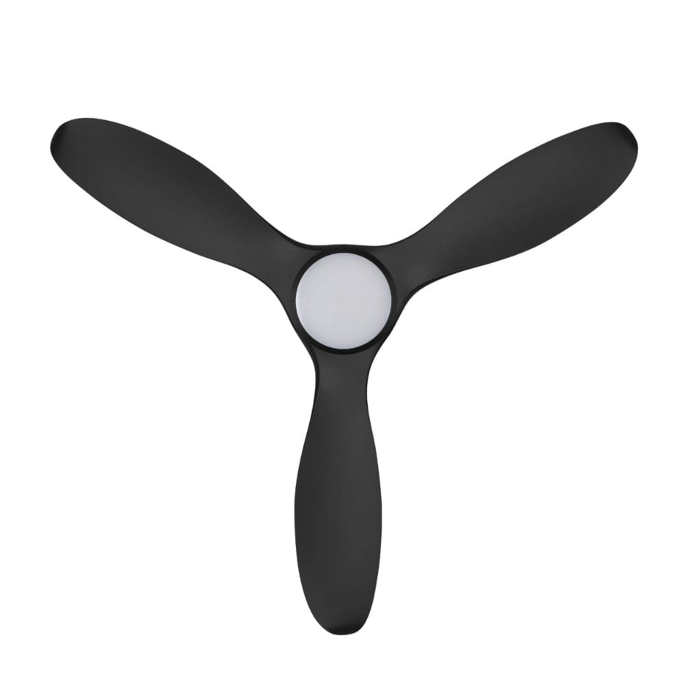 With Light Noosa Ceiling Fan Matte Black with Light