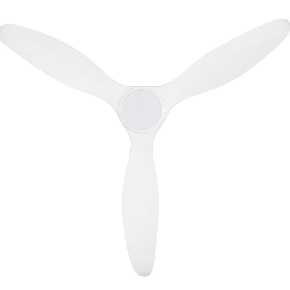 With Light Noosa Ceiling Fan Matte White with Light