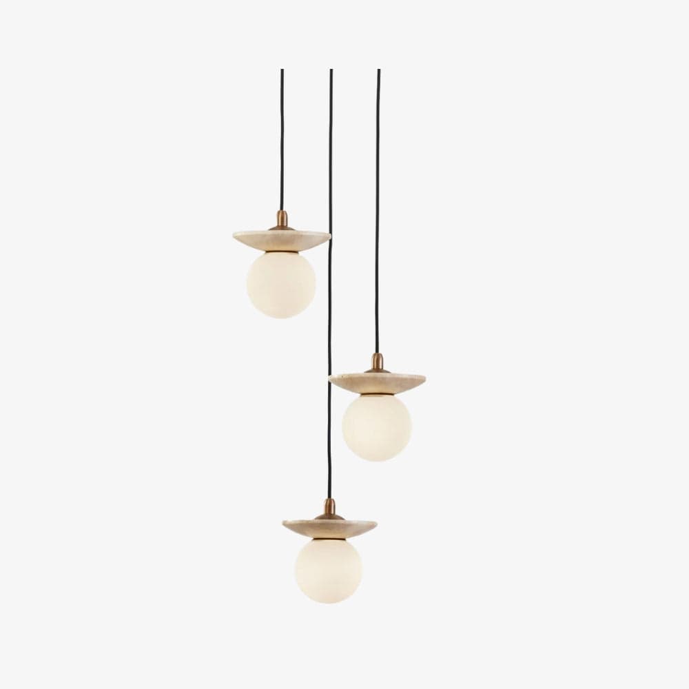 Interior Pendant Orbit Pendant - 3 Drop Grouping