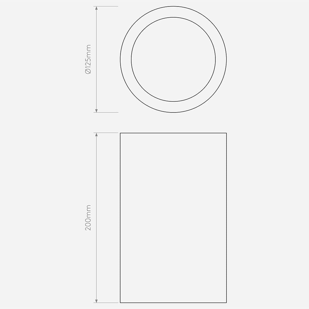 Surface Mounted Osca 200 Round Downlight