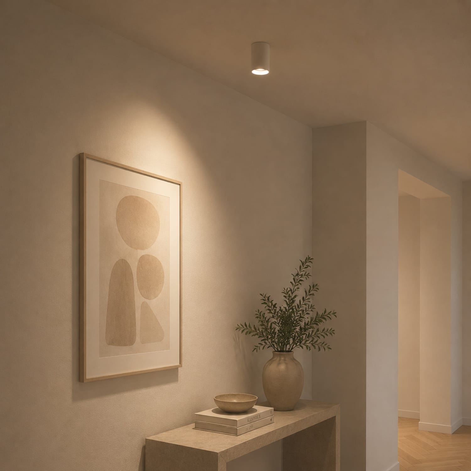 Surface Mounted Osca Round 140 Adjustable Downlight