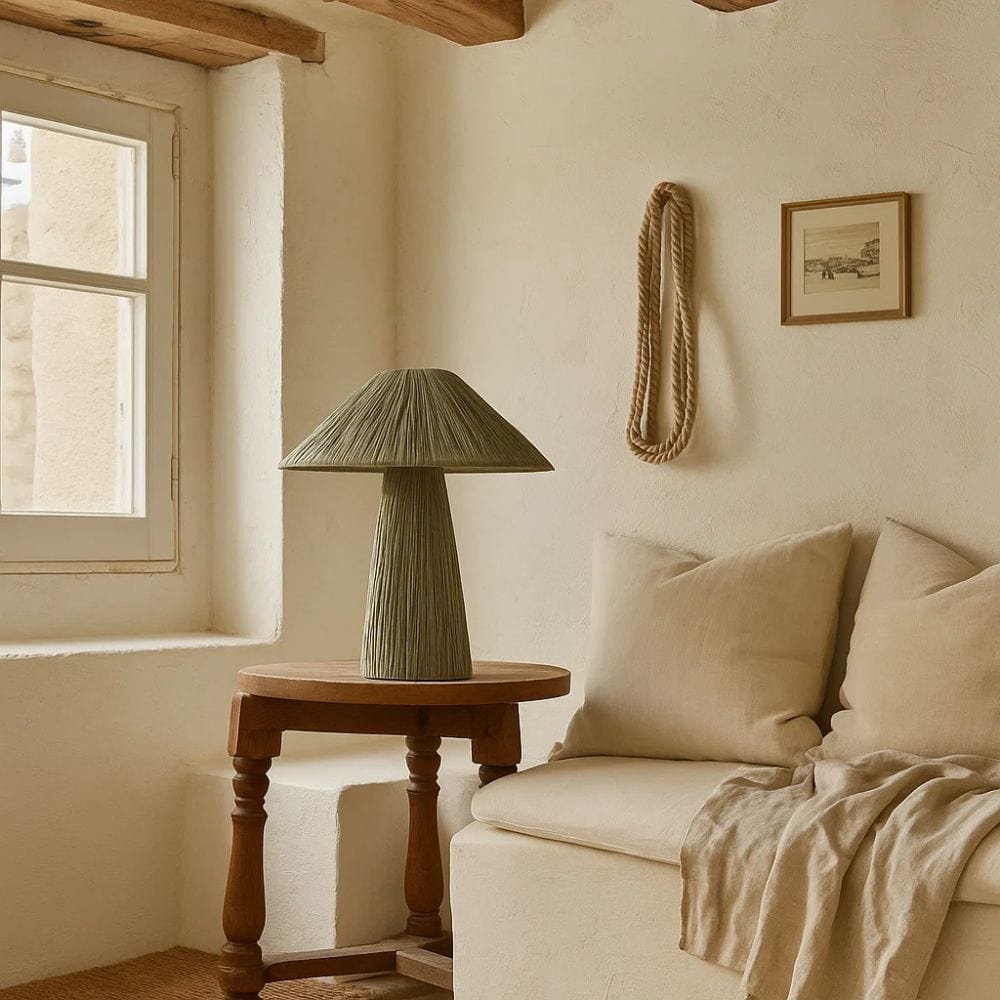 Table Lamps Ourea Raffia Table Lamp
