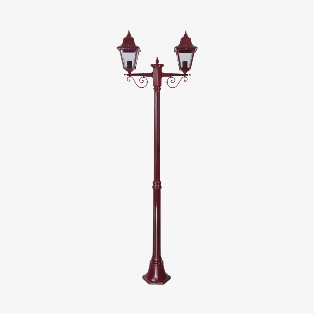 Post Lights Paris Twin Head Medium Post Light