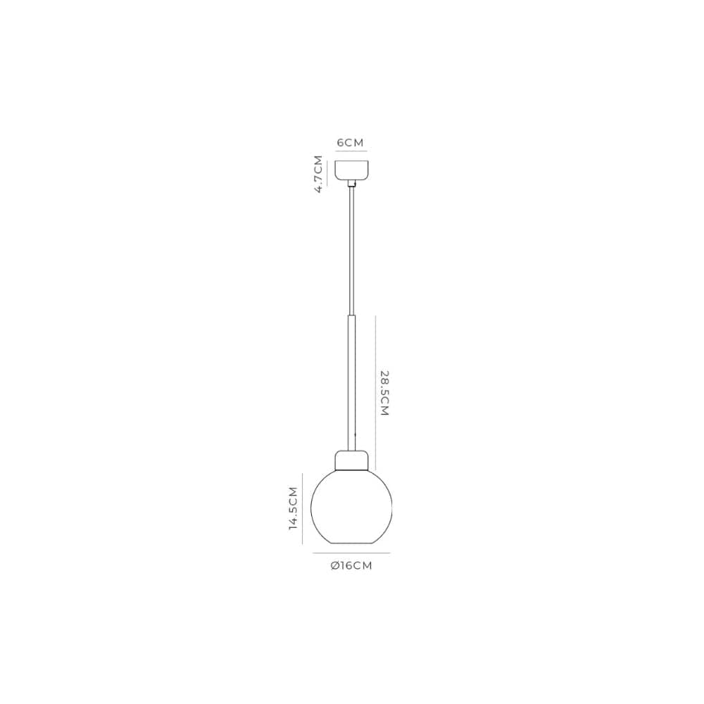 Interior Pendant Parlour Lite Sphere Pendant Light