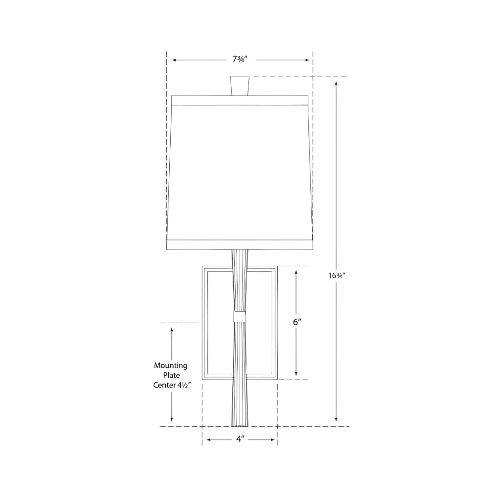 Interior Wall Light / Sconce Refined Rib Sconce