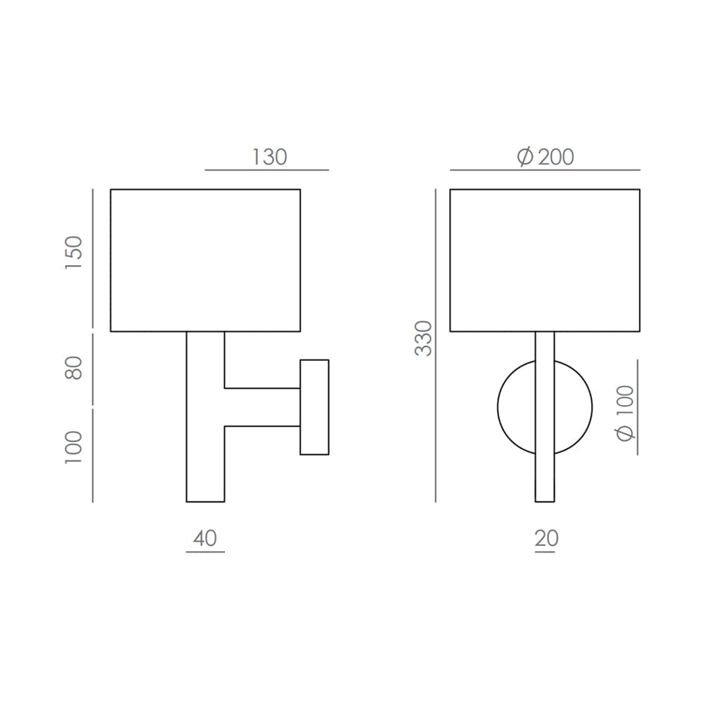 Interior Wall Light / Sconce Rems Wall Light