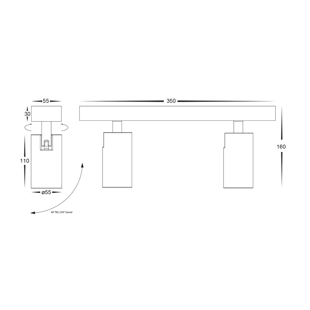 Bar & Spot Revo 2L TRI Colour LED Bar Light