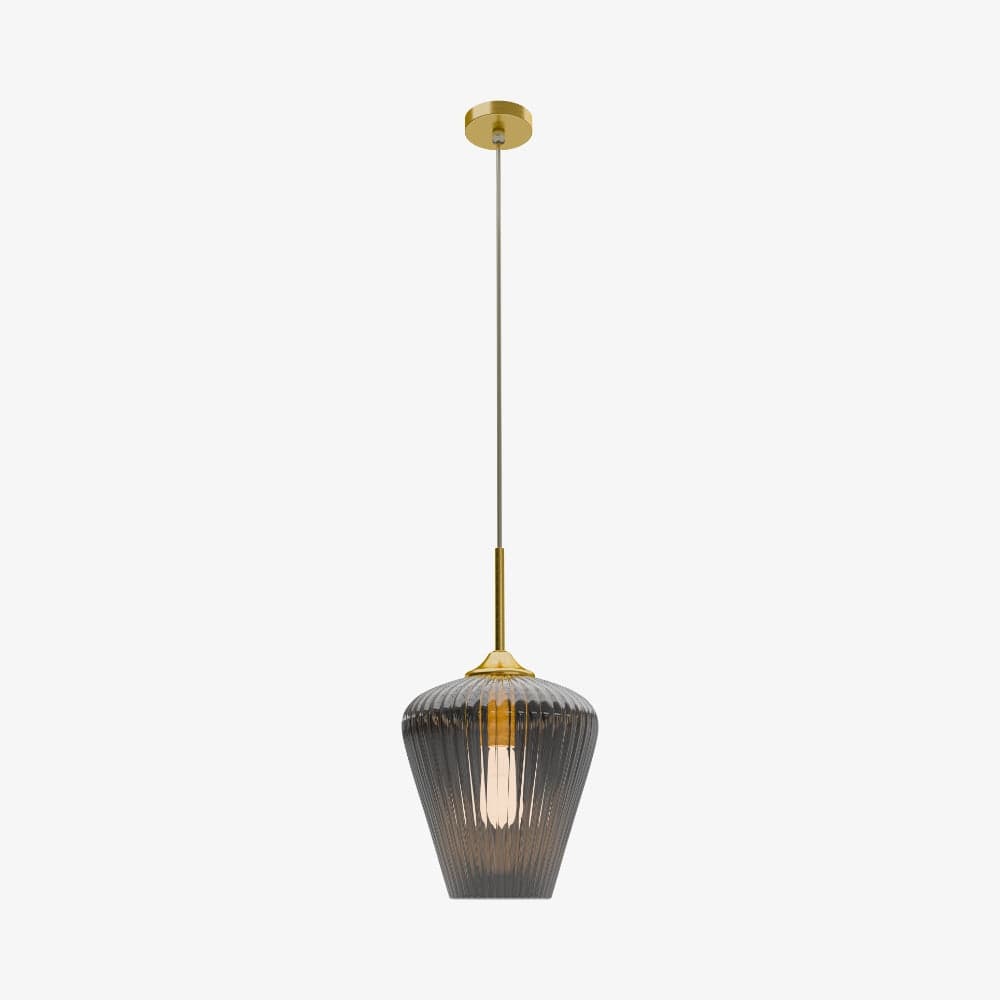 Interior Pendant Ribbon Fluted Glass Pendant Light