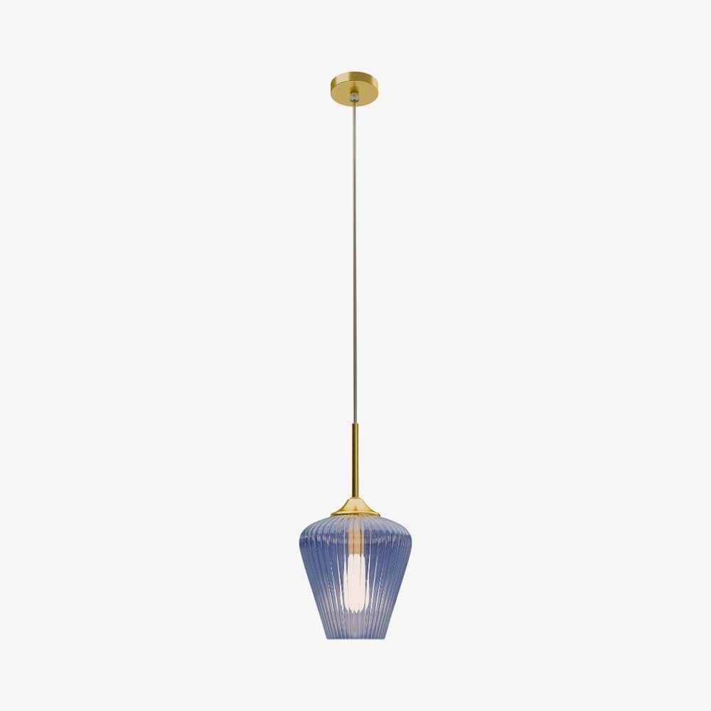 Interior Pendant Ribbon Fluted Glass Pendant Light