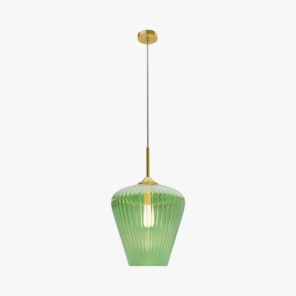 Interior Pendant Ribbon Fluted Glass Pendant Light