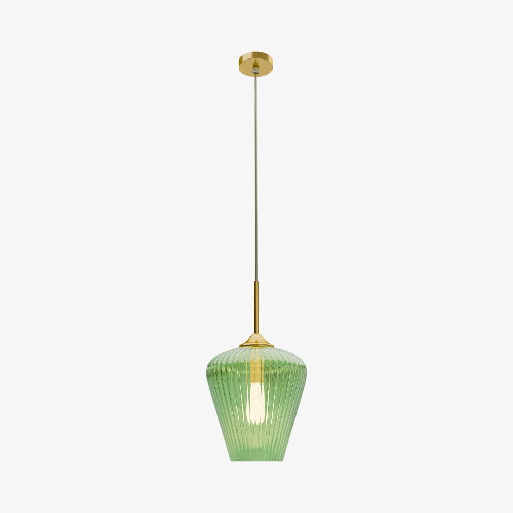 Interior Pendant Ribbon Fluted Glass Pendant Light