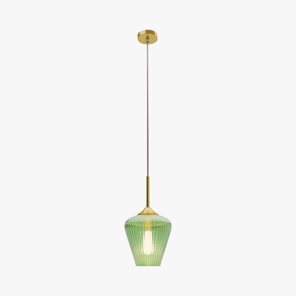 Interior Pendant Ribbon Fluted Glass Pendant Light