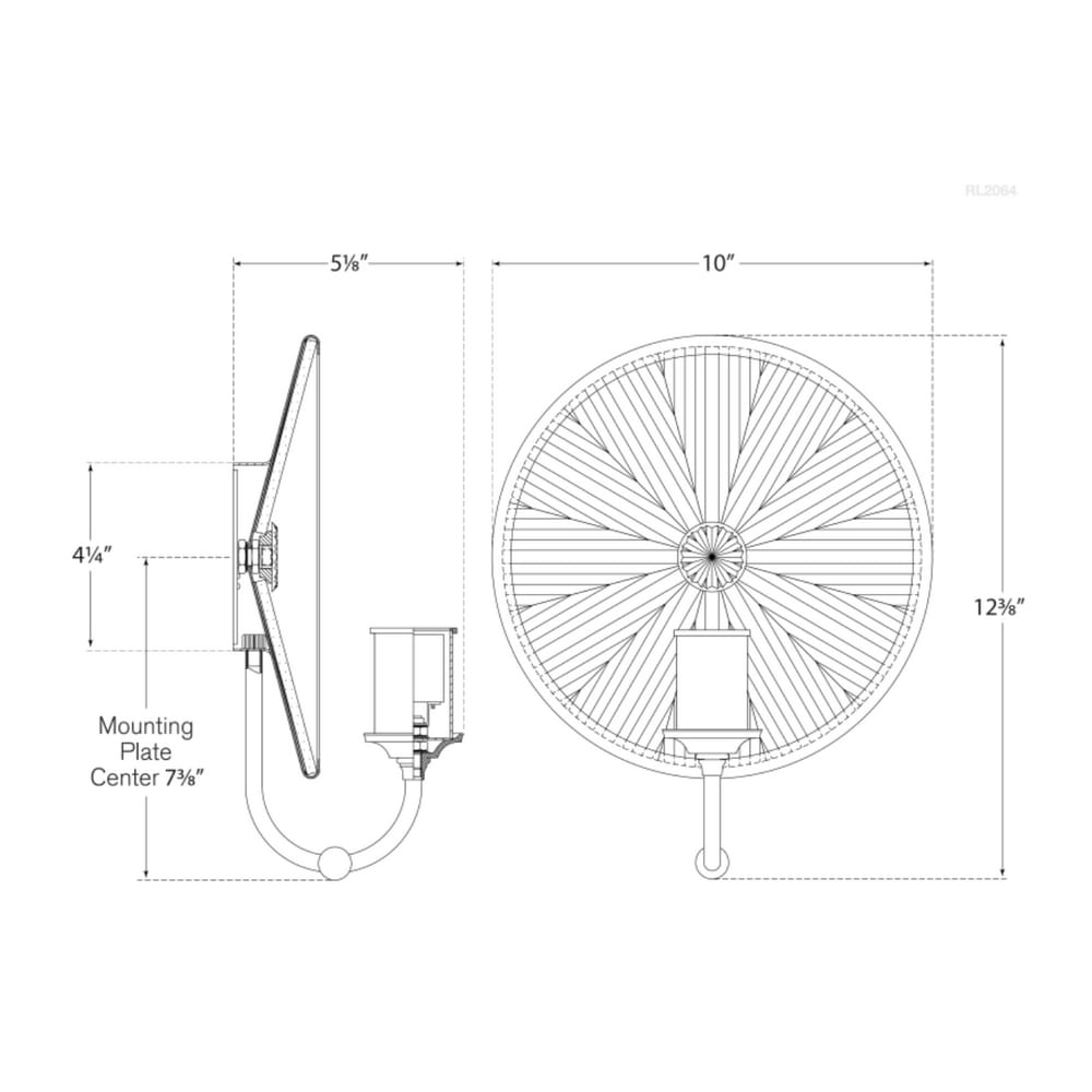 Interior Wall Light / Sconce Rivington Small Round Sconce