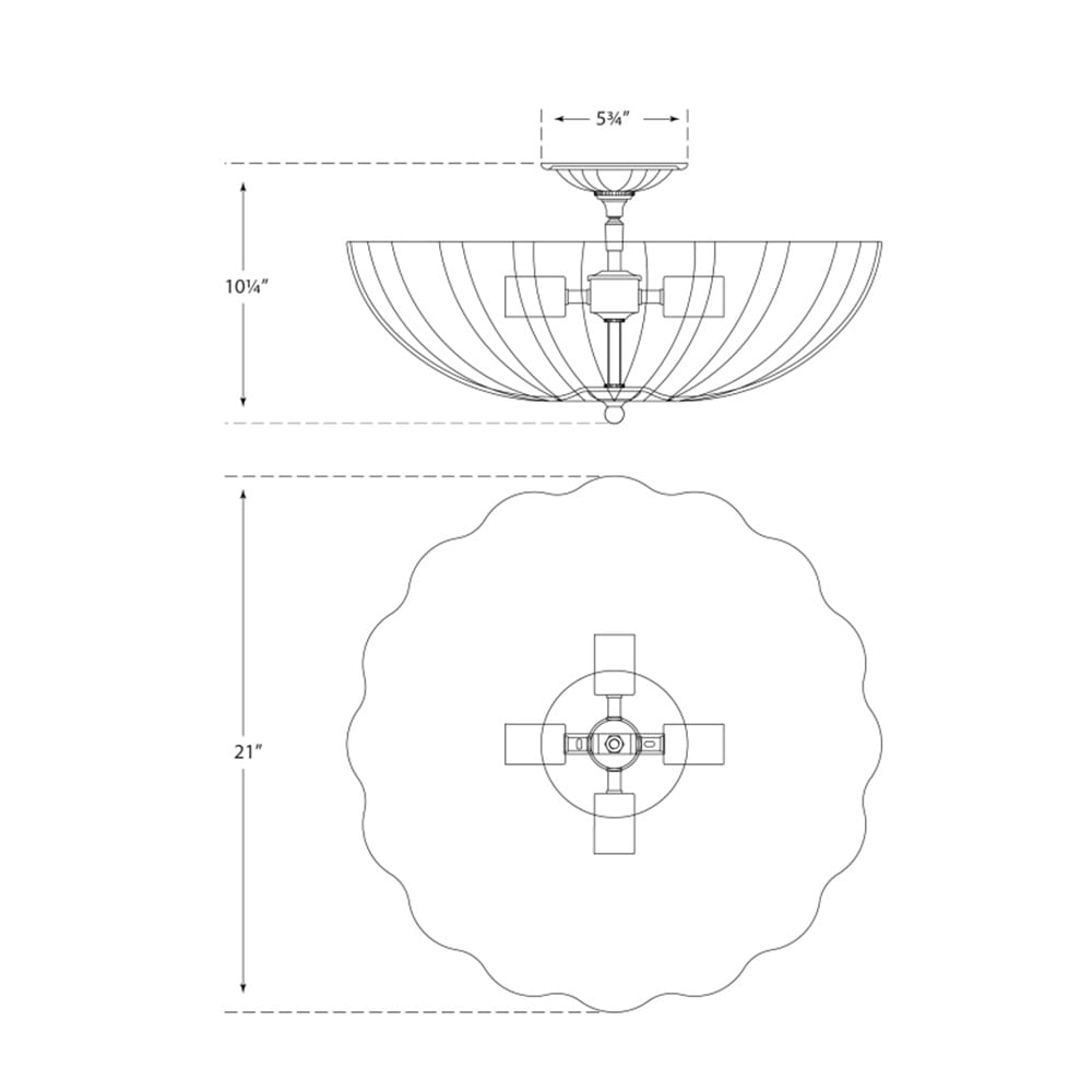 Interior Flush & Semi Flush Rosehill Large Flush Mount