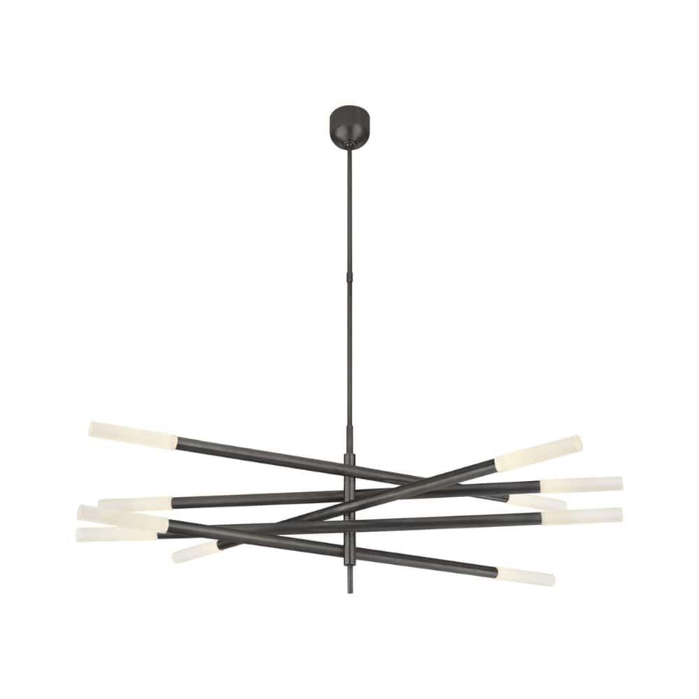 Chandelier Rousseau Grande Ten-Light Articulating Chandelier