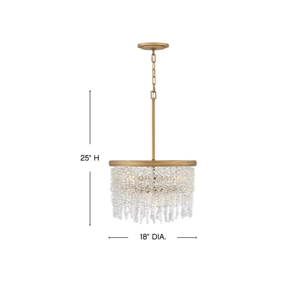 Interior Pendant Rubina Convertible Semi Flush Mount Chandelier