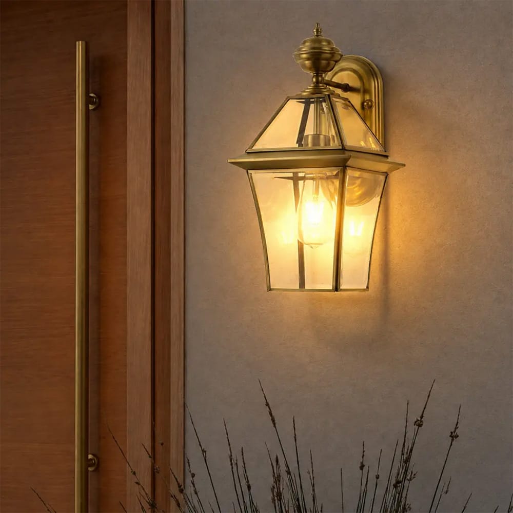 Exterior Wall Light Rye 20 Solid Brass Exterior Wall Light
