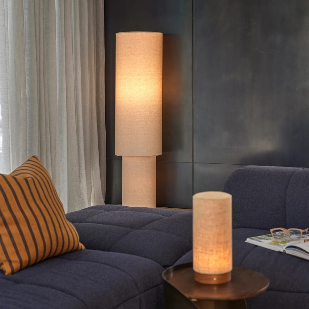 Floor Lamps Sable Linen Floor Lamp