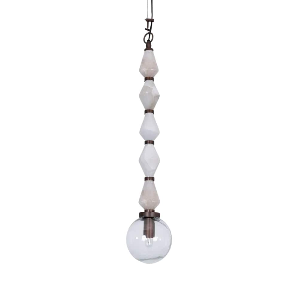 Interior Pendant Sea Mist Stone Beads Ceiling Pendant
