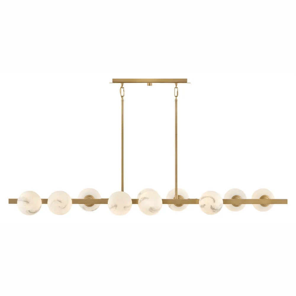 Linear Pendant Selene Ten Light Linear Chandelier