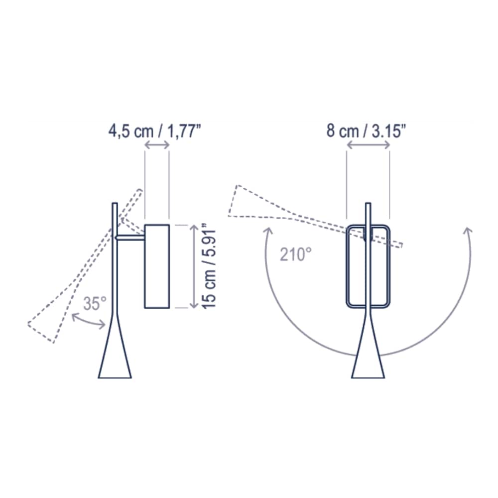 Interior Wall Light / Sconce Skybell Plus A/01 Wall Light