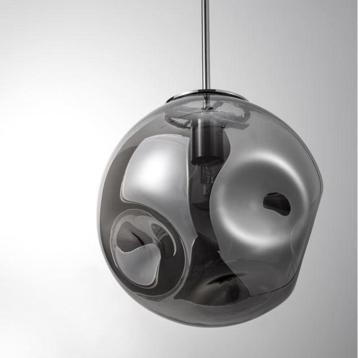 Interior Pendant Skye Hand Blown Smoke Glass Pendant Light