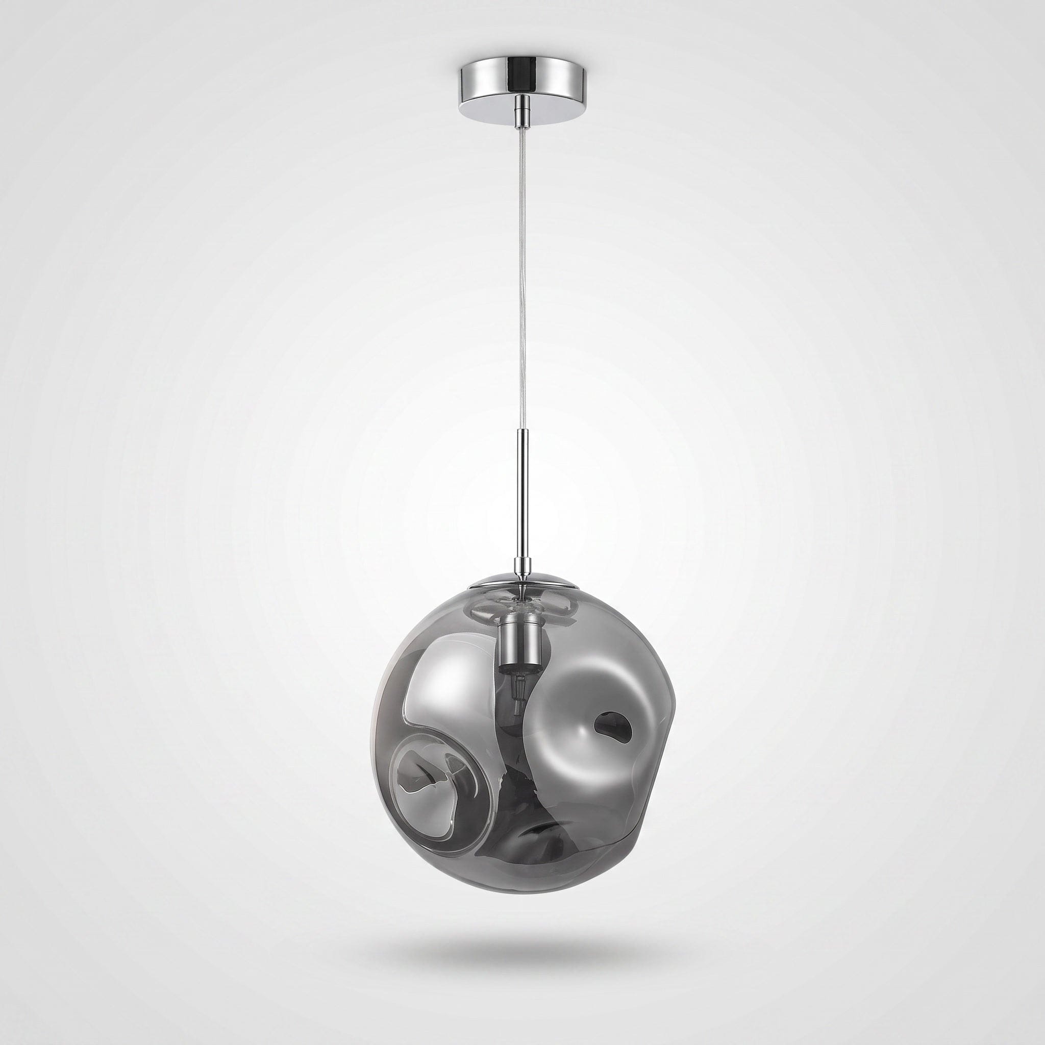 Interior Pendant Skye Hand Blown Smoke Glass Pendant Light