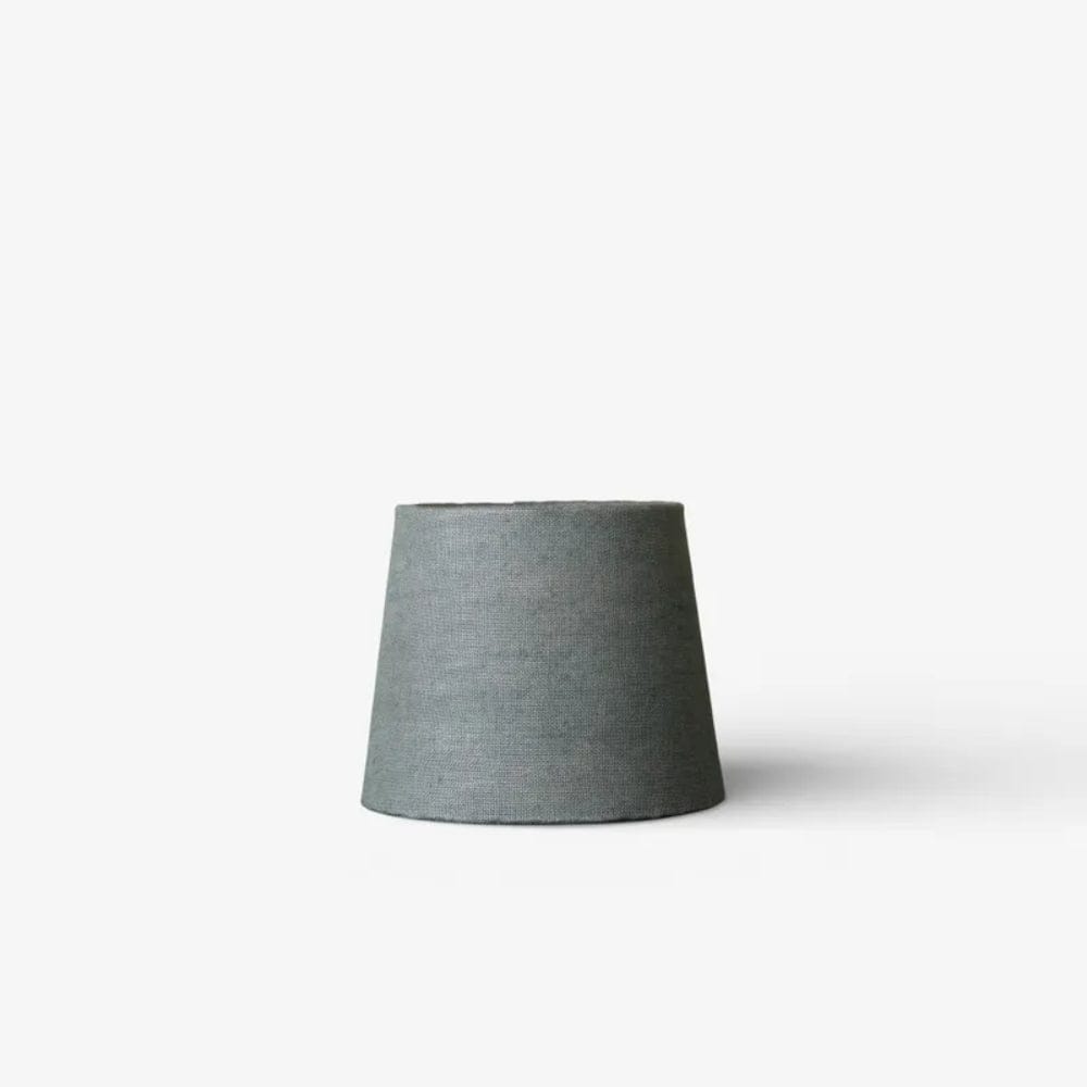Lamp Shades Small Drum Shade Grey Blue Linen 20cm