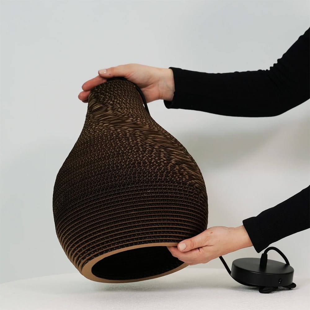 Interior Pendant Solis Recycled Cardboard Pendant Light Cone