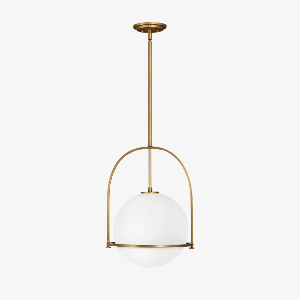 Interior Pendant / Somerset Large Pendant in Heritage Brass