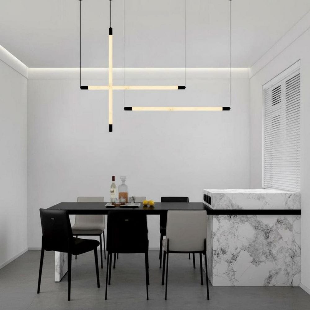 Linear Pendant Sora Alabaster Linear Pendant Light