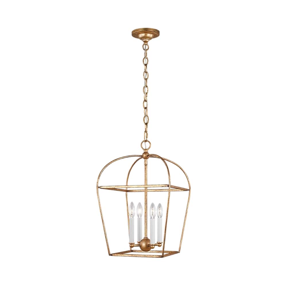 Interior Pendant Stonington Lantern - Small - Antique Gold