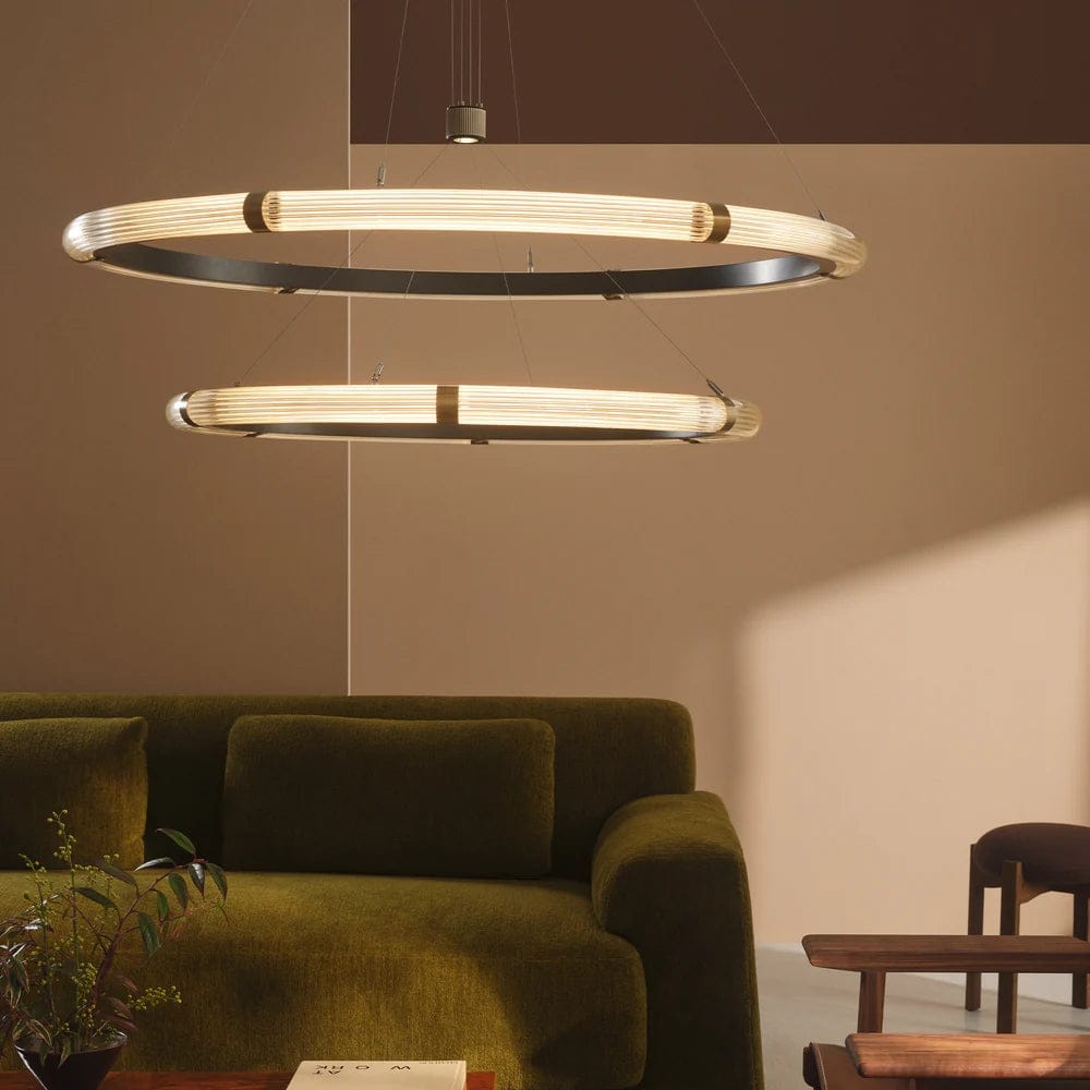 Interior Pendant Strata Circular Two-Tier Pendant