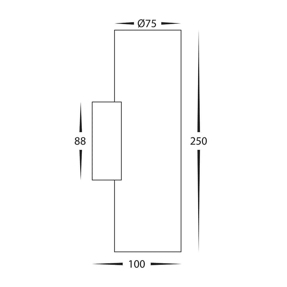 Interior Wall Light / Sconce Strokka Up & Down Plaster Wall Light